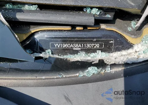 2010 Volvo S80 3.2 z USA, uszkodzony, nr VIN YV1960AS8A1130720